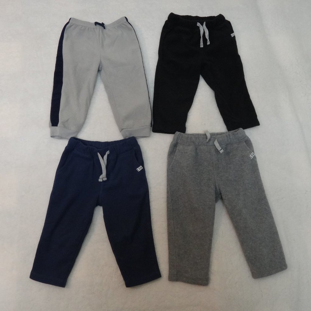 4 PAIRS OF KIDS TODLER SWEATPANTS JOGGERS 18 MONTHS